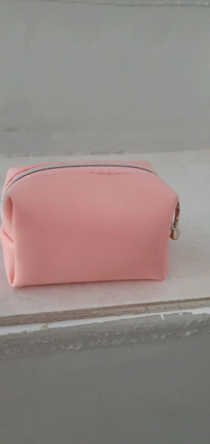 Mini porte monnaie rose neuf - photo numéro 3