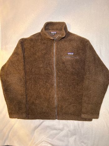 Polaire Patagonia full zip vintage marron – technical fleece | XL Homme