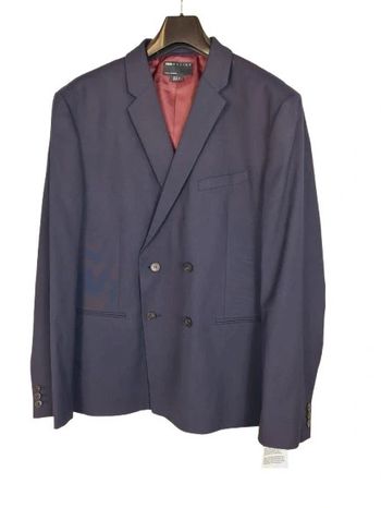 Veste de costume ajustée à double boutonnage