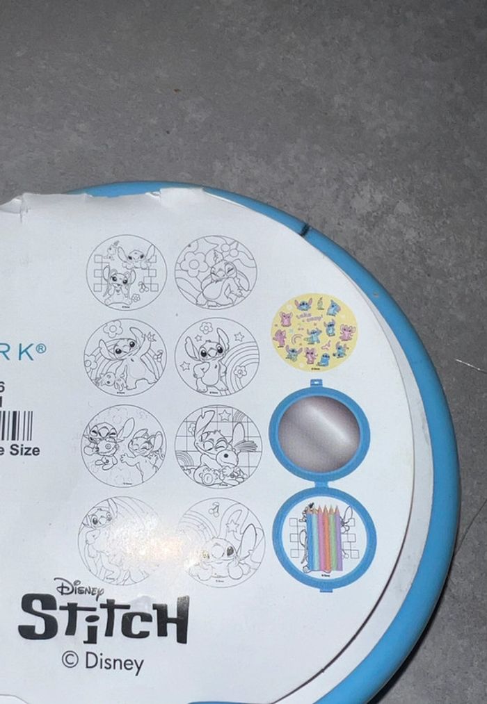 Petit miroir stitch livre de coloriage stickers neuf stitch Disney Angel - photo numéro 3