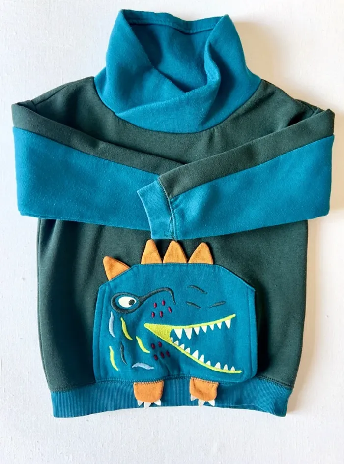 Ensemble DPAM 5 ans AH 2024-2025 – Sweat dinosaure + pantalon jogging dinos - photo numéro 2