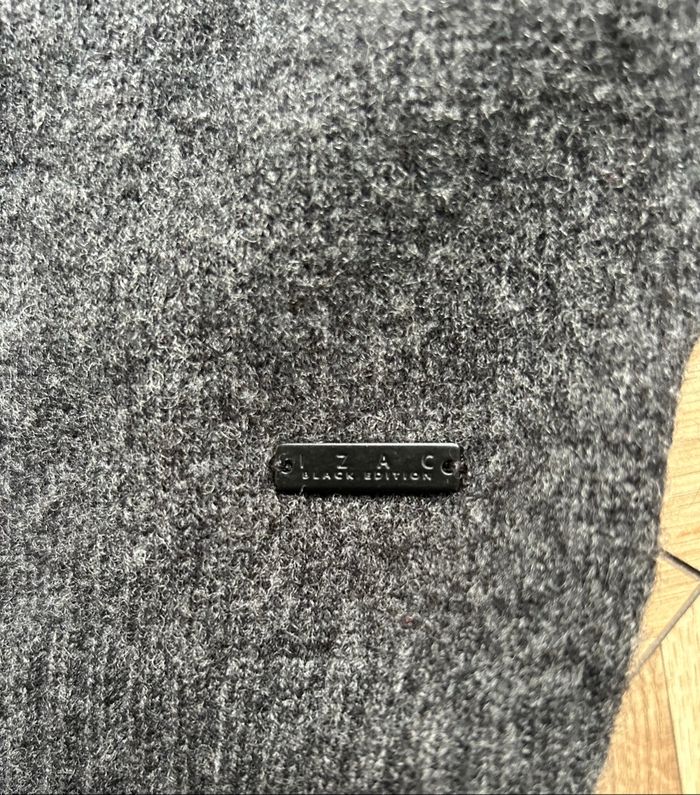 Cardigan Zippé ZAC Black Edition - Laine d'Agneau - Gris Anthracite - photo numéro 5