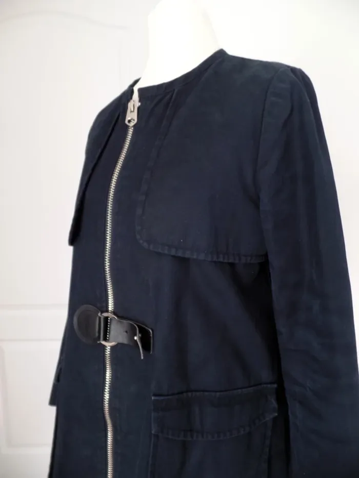 Veste coton_bleu marine - photo numéro 3