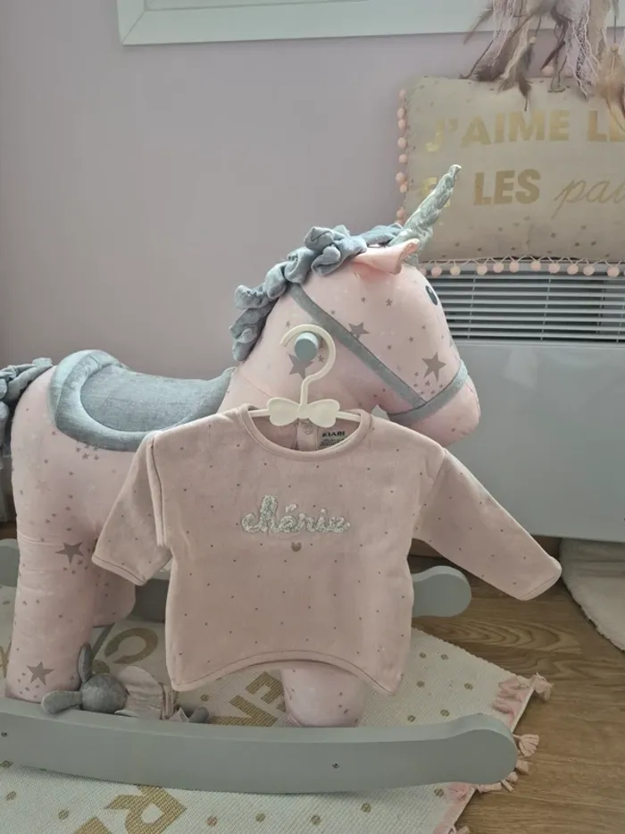 Pull "chérie" 9 mois 69/72cm