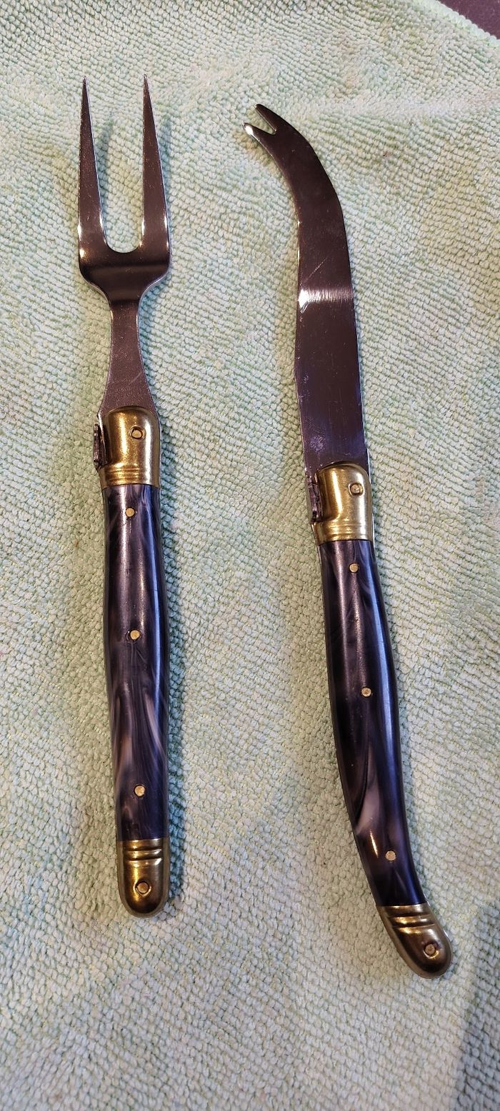 Ensemble couvert à fromage Laguiole - photo numéro 2