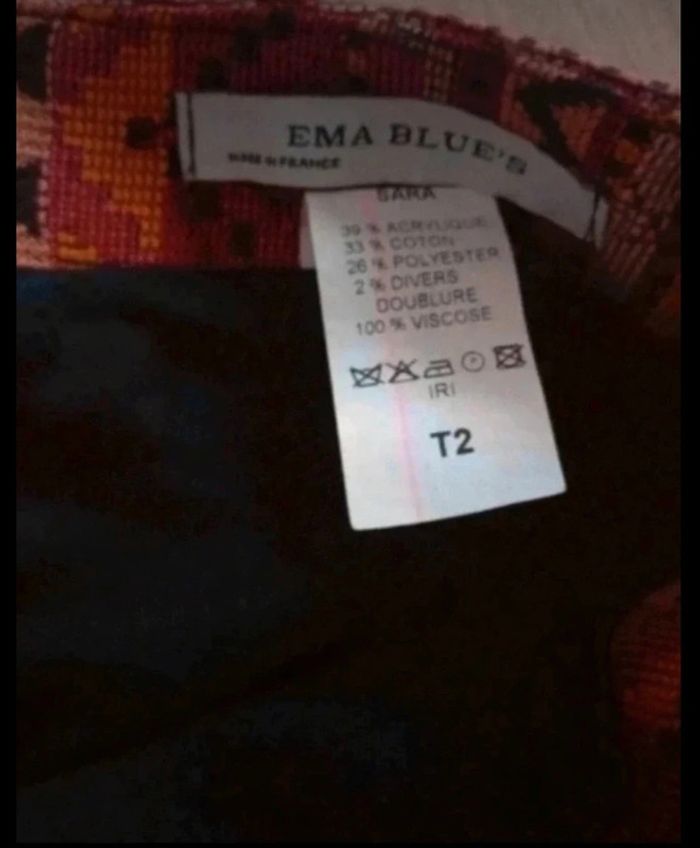 Jupe épaisse ema blues taille 38 🌹 - photo numéro 2