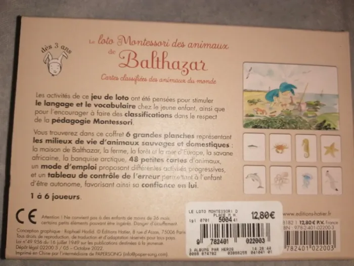 Le loto Montessori des animaux - photo numéro 2