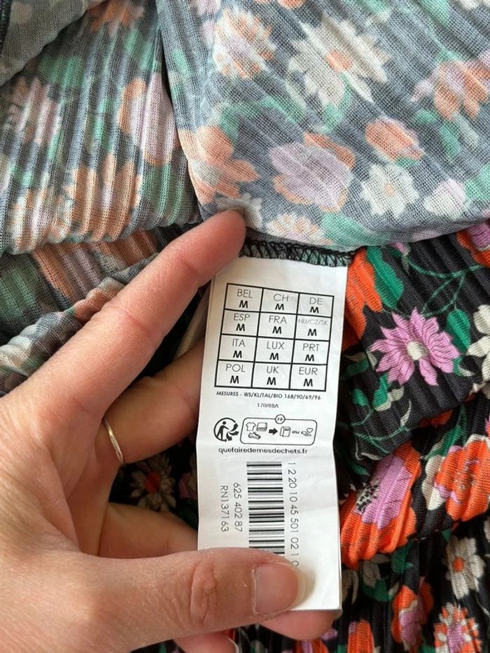 Robe plissée motifs fleuris taille M - Promod - photo numéro 6