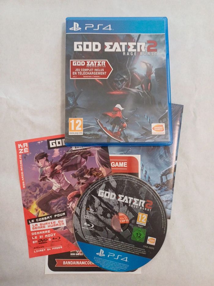 God Eater 2 : Rage Burst – Version PS4 – Jeu D'action En Bon état – Édition 2023