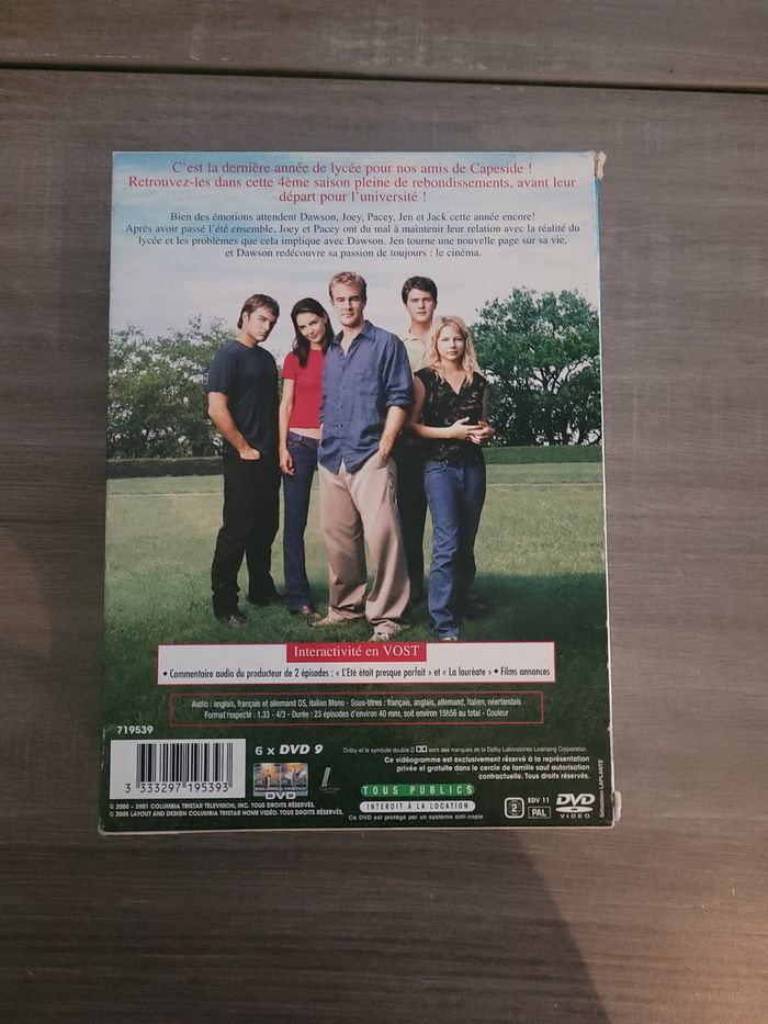Lot de 6 DVD de la saison 4 de Dawson - photo numéro 7