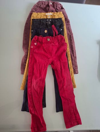 Lot de 5 pantalons + 3 leggins 4 ans