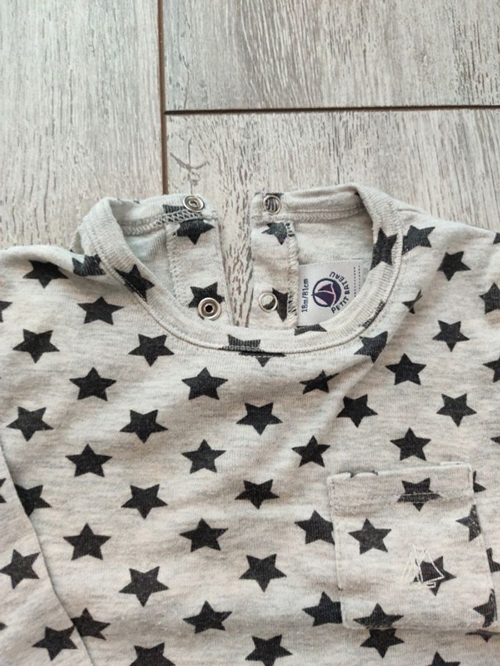 Ensemble 18m 3 pièces 2 tee-shirt manches longues/pantalon - photo numéro 2