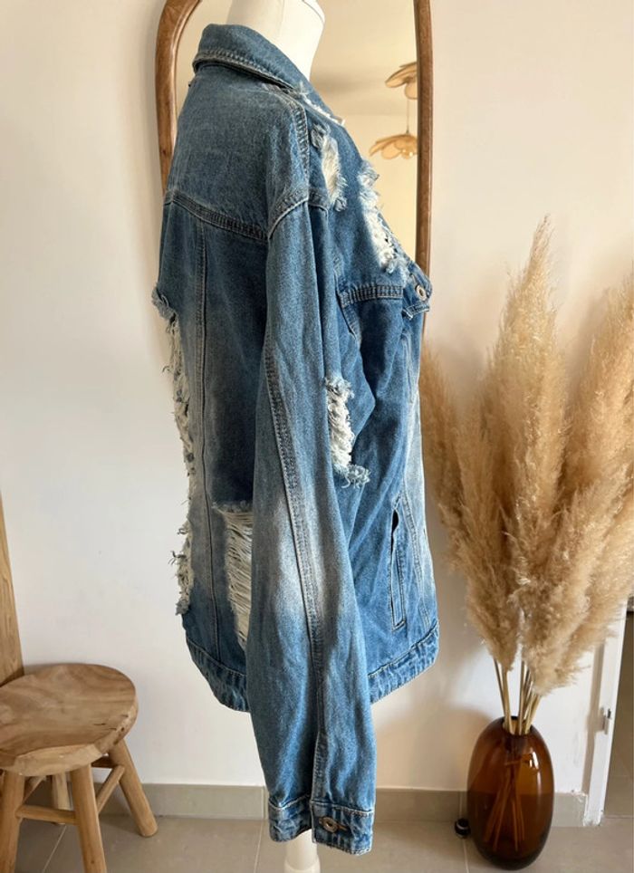 Veste en jean déchirée Vivid - photo numéro 2