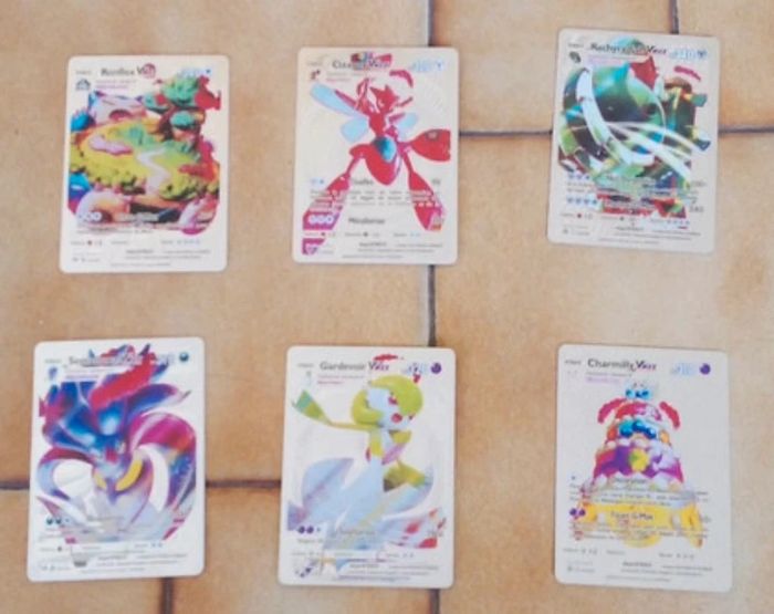 Lot cartes Pokémon argenté
