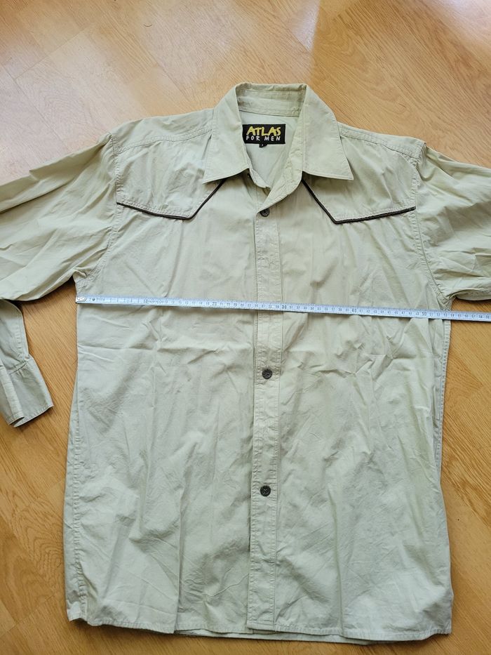 Chemise homme beige manches longues - photo numéro 2