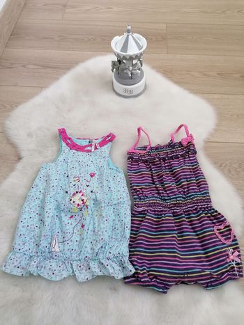Lot composé d'une robe et une combishort été bébé fille 6 mois Orchestra #espanolitinafille6mois