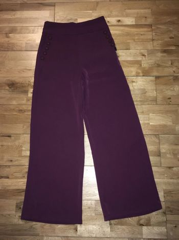 Pantalon large bordeau vila nickel 34