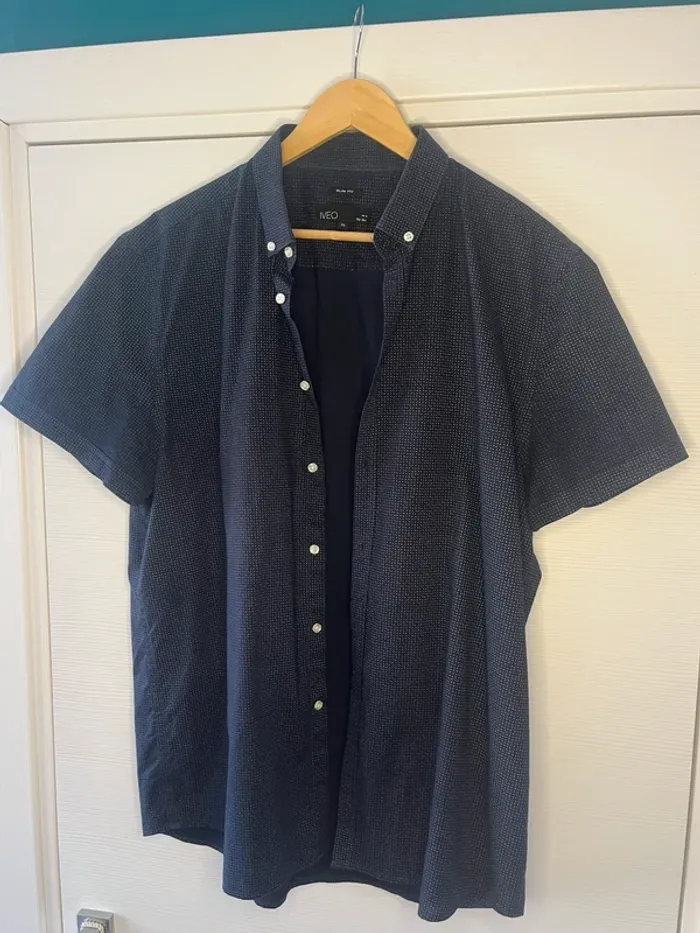 🔹 Chemise Slim Fit Bleu Marine – JBC 🔹 - photo numéro 2