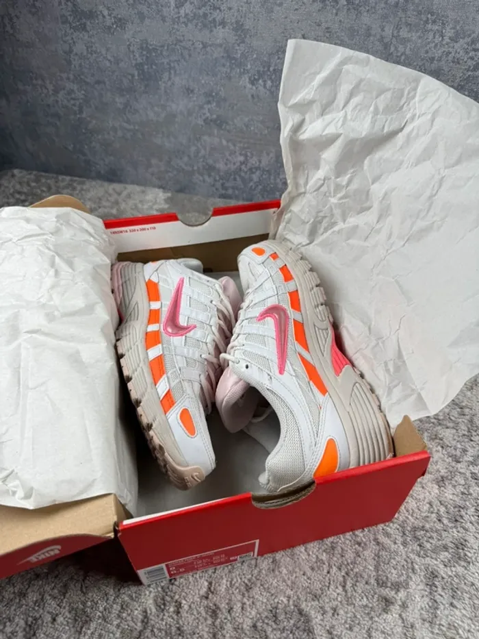 Nike P-6000 Running Digital Pink - White & Orange & Pink - photo numéro 19