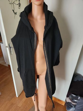 Veste longue ouverte