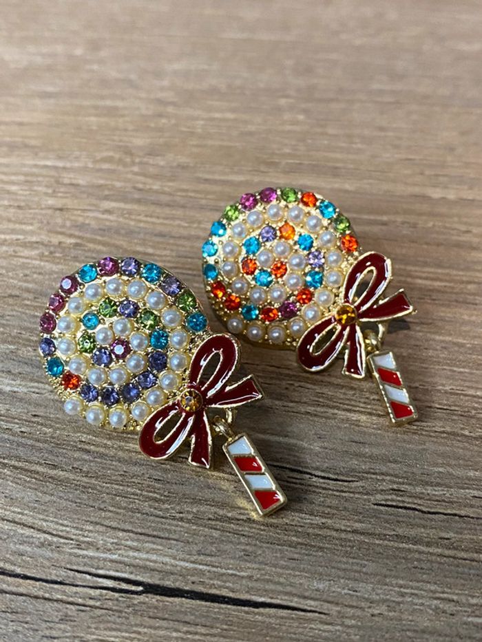 Boucles d oreilles sucettes acier - photo numéro 3