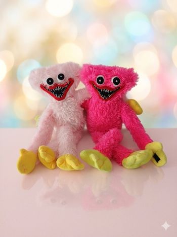 Lot 2 Peluches Huggy Wuggy & Kissy Missy - 40 cm 