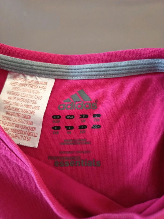 Tee shirt Adidas fushia - photo numéro 4