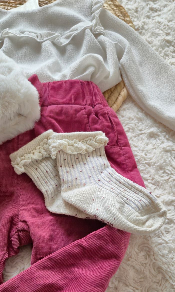 Ensemble fille pantalon hiver 6 mois - photo numéro 5