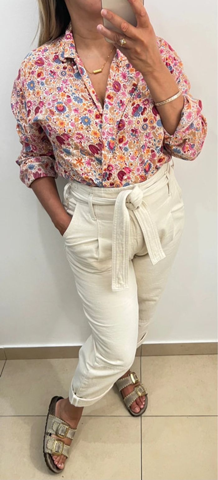 🌺 Chemise à fleurs style vintage Taille 38/40 - photo numéro 6