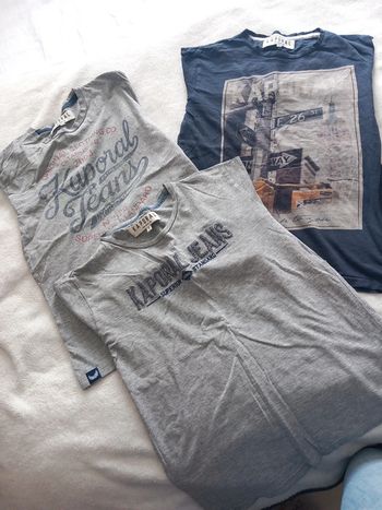 3 t-shirts ML Kaporal 10 ans