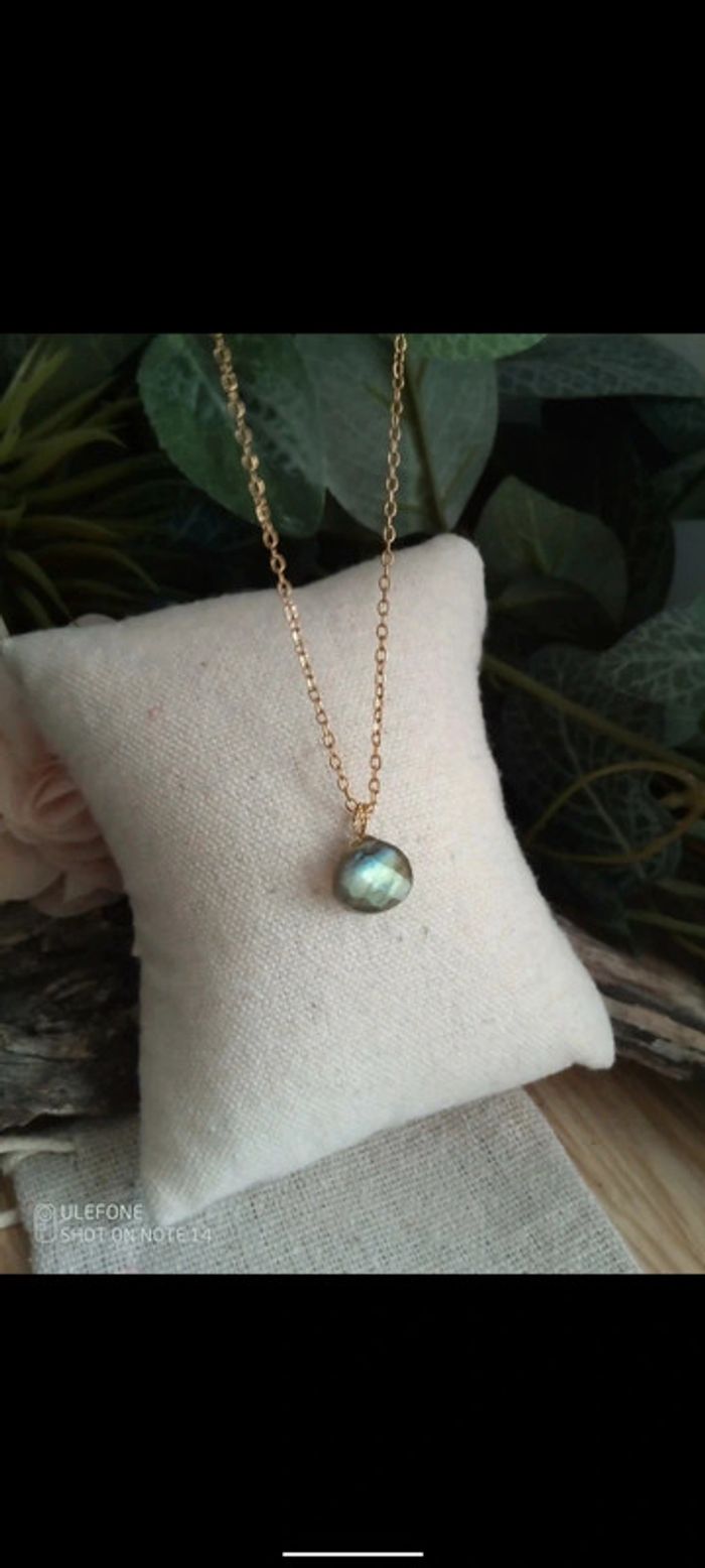 Collier labradorite pierre naturelle