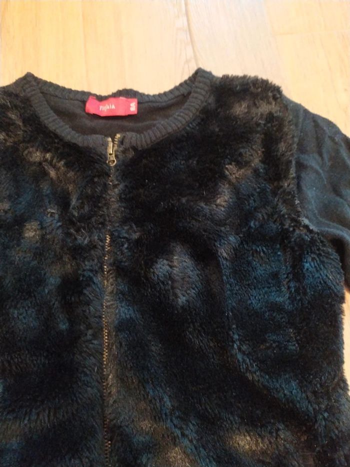 gilet avec fausse fourrure devant 8 ans tissaia - photo numéro 2