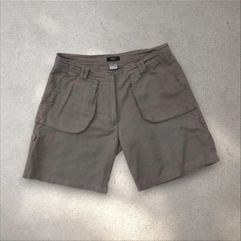 Short fluide 2 en 1 marron taille 38