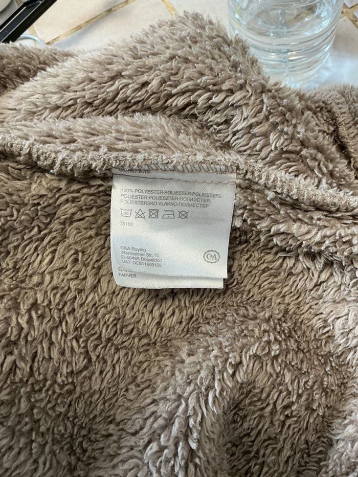 Veste ourson taupe à capuche Jessica XL - photo numéro 9