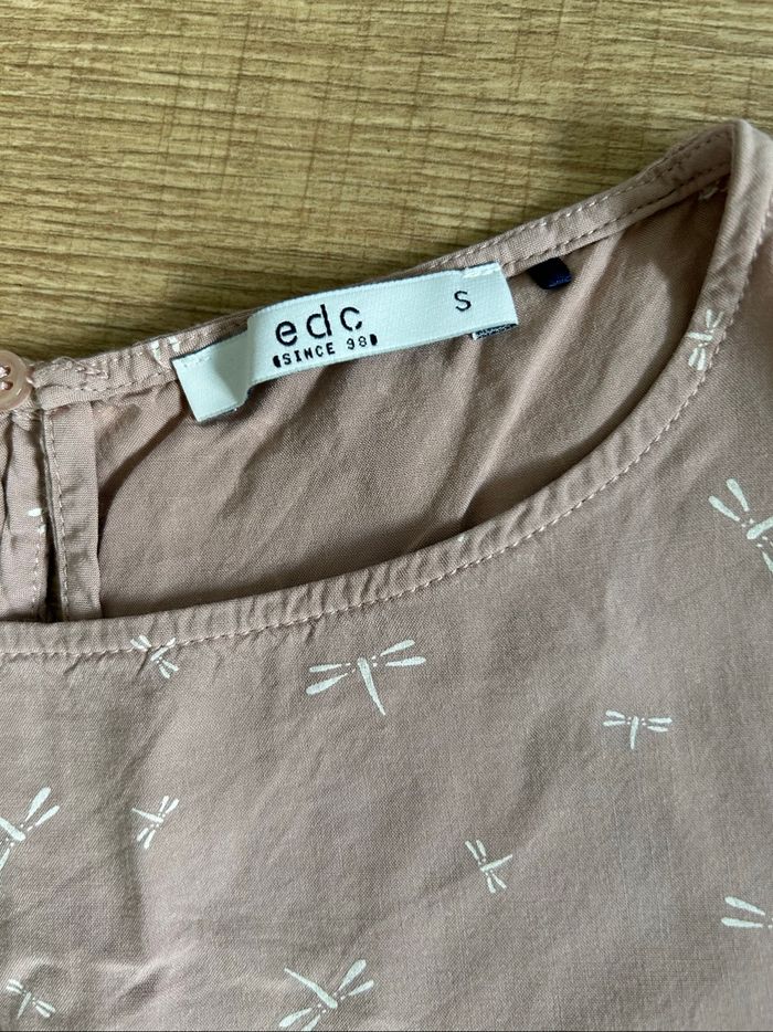 Blouse beige à manches courtes Esprit taille S excellent état - photo numéro 9