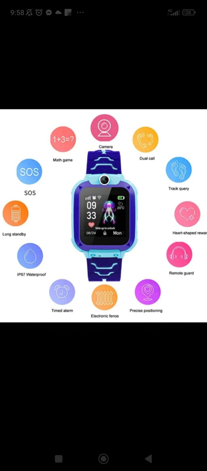 Montre enfant connecté