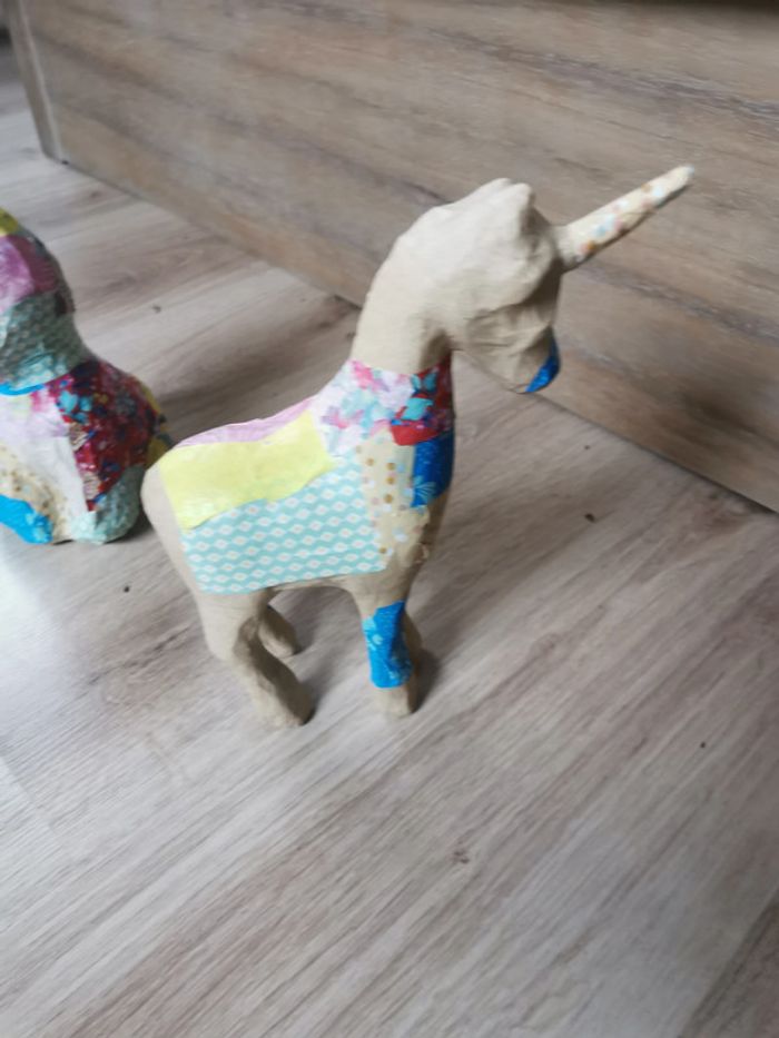 Lot d'animaux en papier maché - photo numéro 3