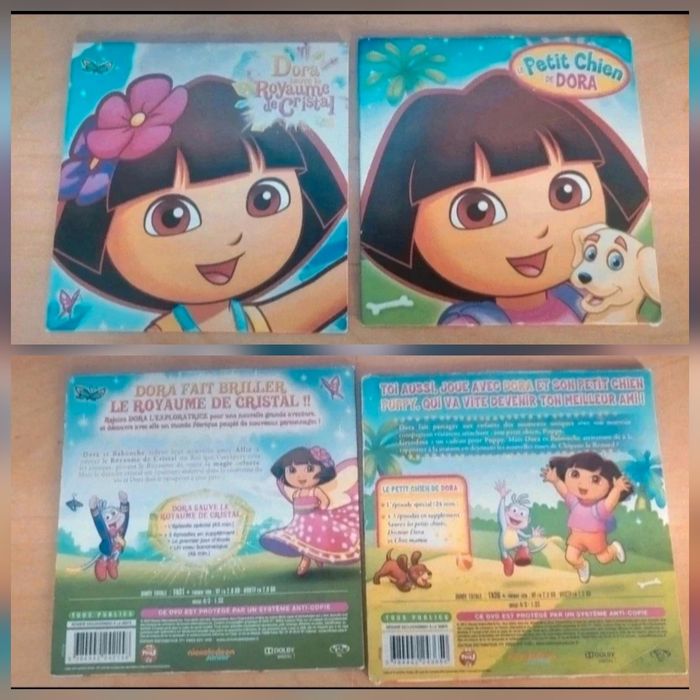 Boîte anniversaire dora lot 8 dvd + jeux de cartes - photo numéro 8