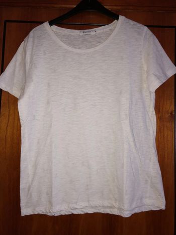 T-shirt blanc ananas 38 Daphnea