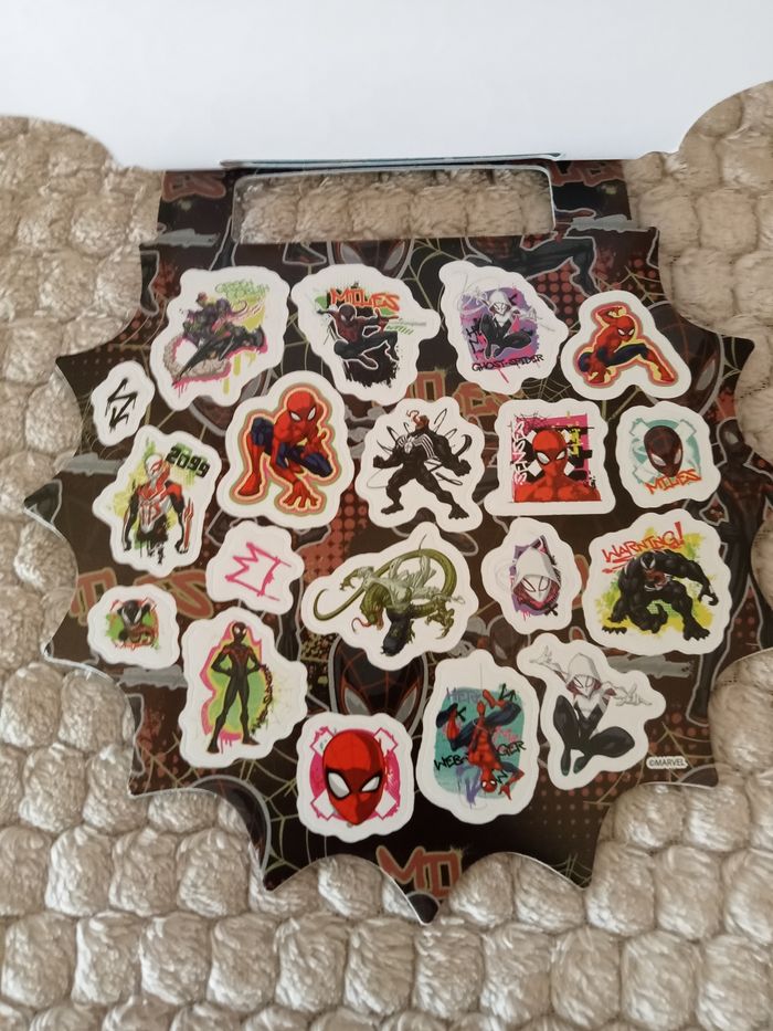 Carnet de 6 fiches stickers spiderman - photo numéro 4