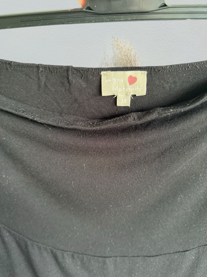 Jupe de grossesse midi noir T38/M - photo numéro 3