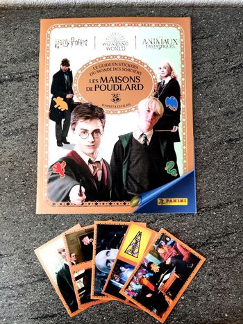 Lot de 5 cartes Stickers Harry Potter Panini