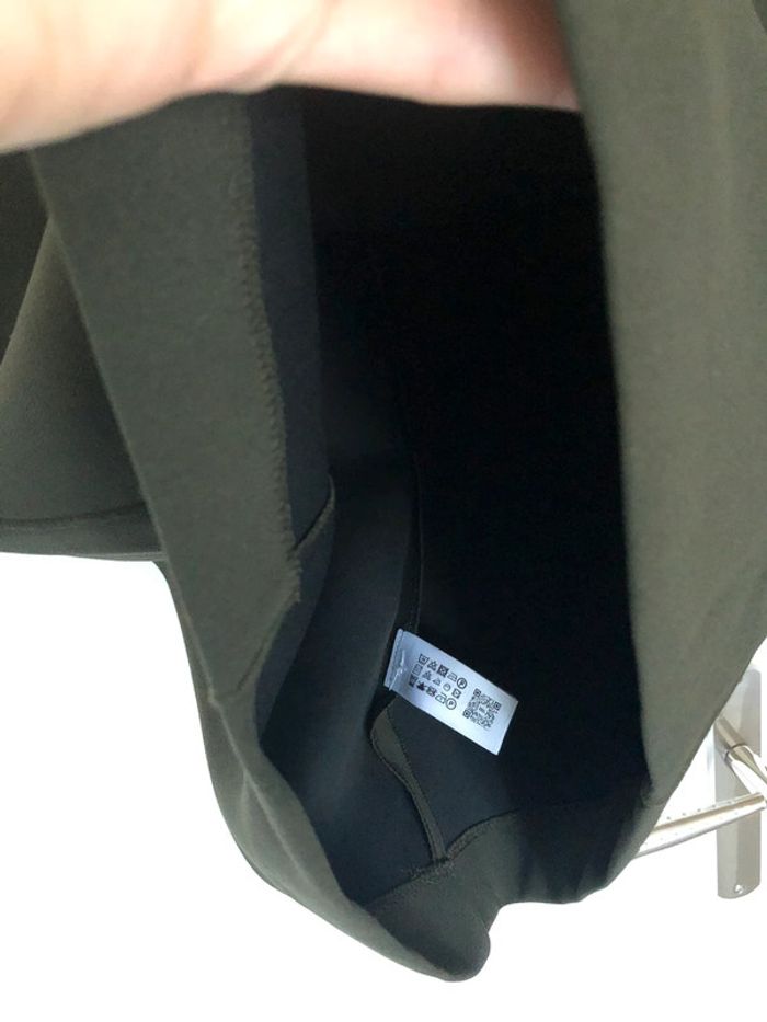 Superbe belle robe à col cheminée kaki Zara neuve avec étiquette taille S - photo numéro 6