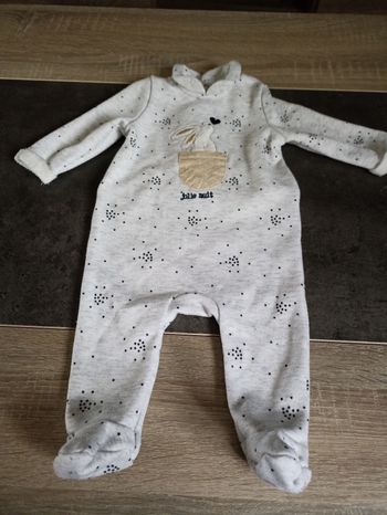 Pyjama en velours gris