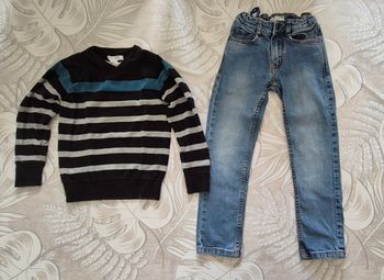 Ensemble jeans pull col V 6ans