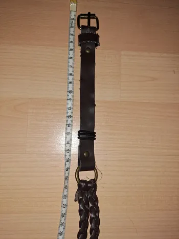 Ceinture tresse cuir synthetique