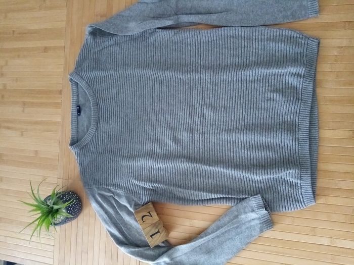 Pull gris kiabi 12ans garçon