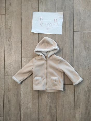 Veste beige lapin mixte 18 mois