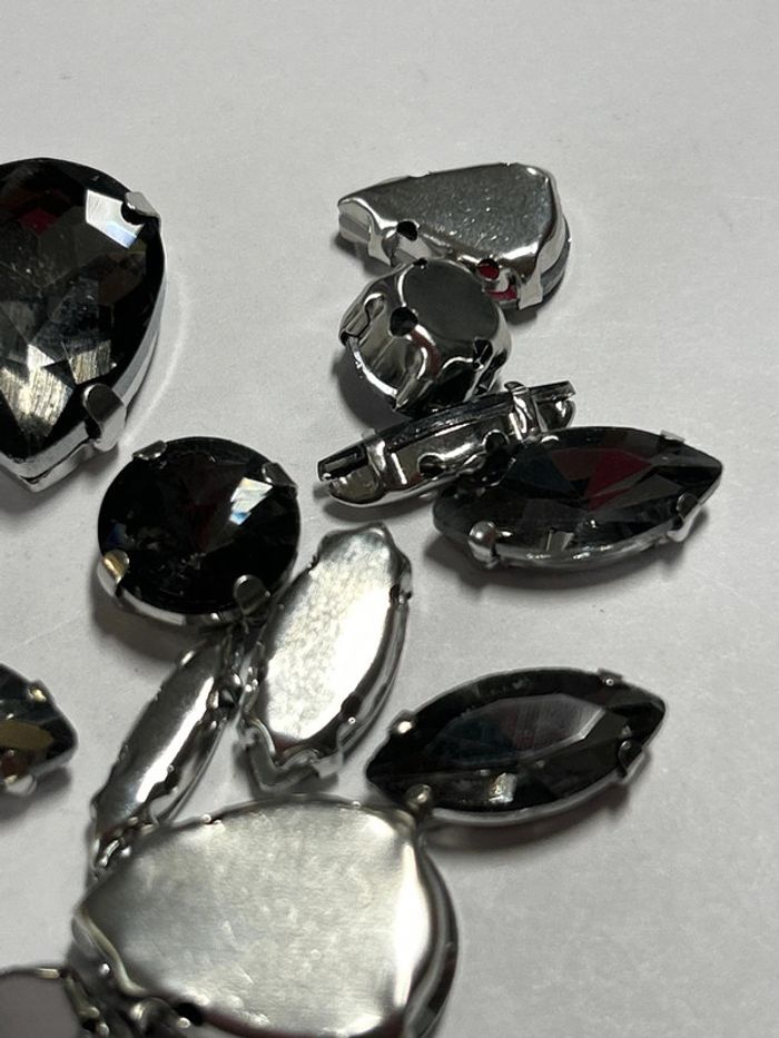 B43, Perles en vrac, double trou en verre - photo numéro 3