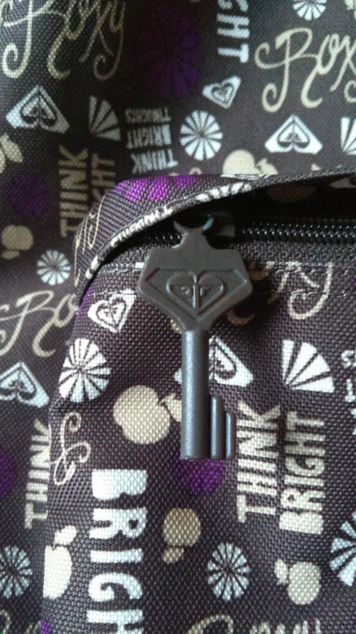 Sac à dos Roxy kaki et violet - photo numéro 3